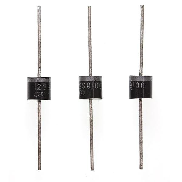 HUABAN 5 Pieces 12SQ100 Schottky Barrier Rectifier Diodes 12A 100V R-6 Axial 12 Amp 100 Volt