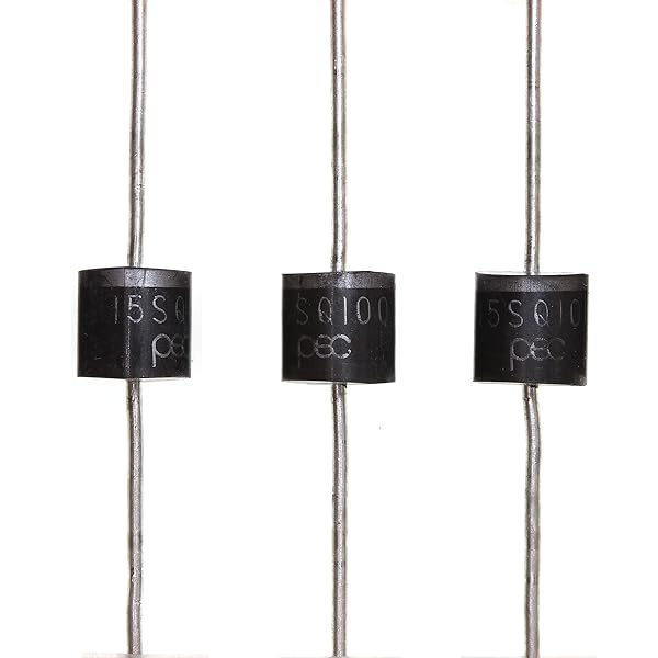 HUABAN 5 Pieces 15SQ100 Schottky Barrier Rectifier Diodes 15A 100V R-6 Axial 15 Amp 100 Volt