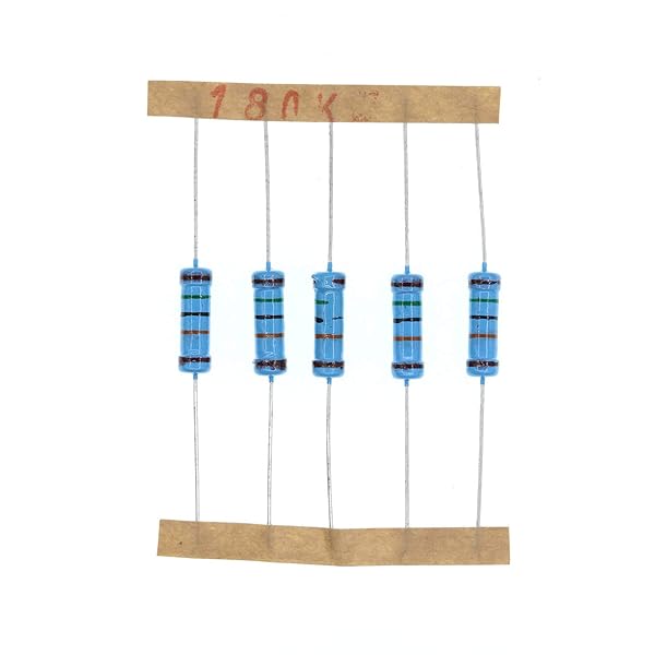 HUABAN 50PCS 2 Watts 180K Ohm 1% Metal Film Resistor for Reliable Electronic Projects