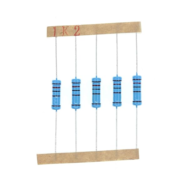 HUABAN 50PCS 2 Watts 2W 1K2 Ohm 1 Percent Metal Film Resistor for Reliable Circuit Performance