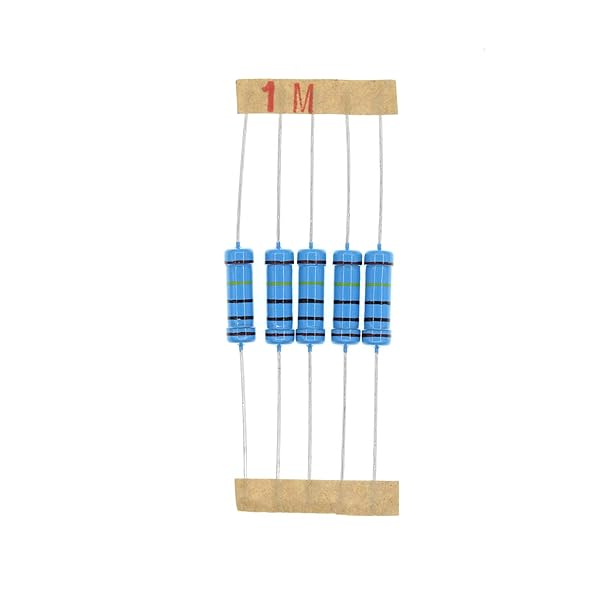 HUABAN 50PCS 2 Watts 1M Ohm 1% Metal Film Resistors for Reliable Electronic Projects