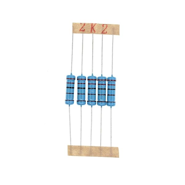 HUABAN 50PCS 2 Watts 2W 2K2 Ohm 1 Percent Metal Film Resistor High Quality for Electronics Projects