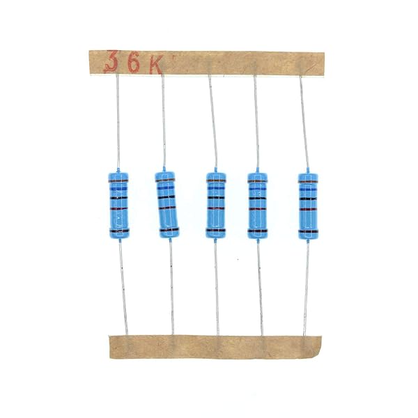 HUABAN 50PCS 2 Watts 36K Ohm 1% Metal Film Resistor for Reliable Circuit Performance