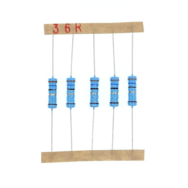 HUABAN 50PCS 2 Watts 36 Ohm 1% Metal Film Resistors for Reliable Circuit Performance