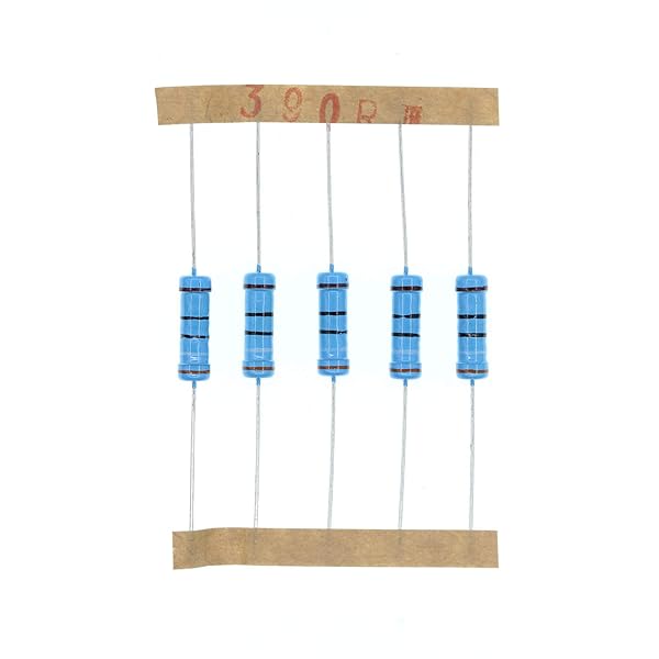 HUABAN 50PCS 2 Watts 390 Ohm 1% Metal Film Resistors for Reliable Circuit Performance