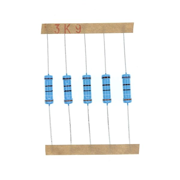 HUABAN HUABAN 50PCS 2 Watts 2W 3K9 Ohm 1 Percent Metal Film Resistor for Electronics Projects