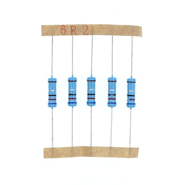 HUABAN 50PCS 2 Watts 6.2 Ohm 1% Metal Film Resistor for Reliable Circuit Performance