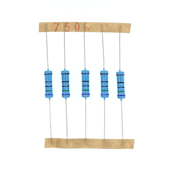HUABAN 50PCS 2 Watts 750 Ohm 1% Metal Film Resistors for Reliable Electronic Projects