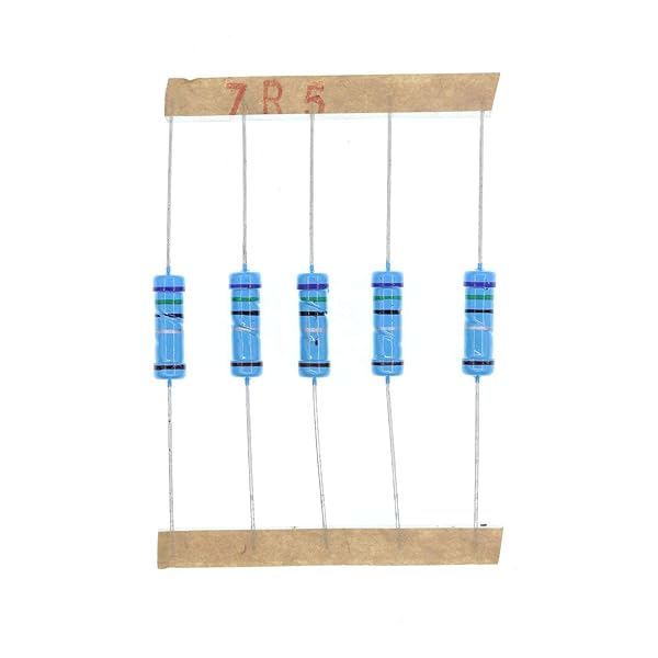 HUABAN 50PCS 2 Watts 2W 7R5 7.5 Ohm 1 Percent Metal Film Resistor for Reliable Circuit Performance