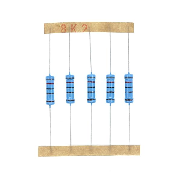 HUABAN 50PCS 2 Watts 8K2 Ohm 1% Metal Film Resistors for Reliable Circuit Performance