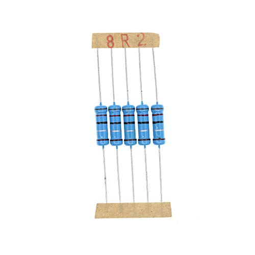 HUABAN 50PCS 2 Watts 8.2 Ohm 1% Metal Film Resistors for Reliable Electronic Projects