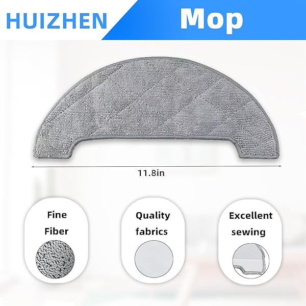 HUIZHEN Replacement Parts Kit for HONITURE Q6 Pro, for Laresar L6 Pro, for AIRROBO T10+, for Neabot N2 Robot Vacuum Accessories,2 Main Brush, 4 Side - Image 5