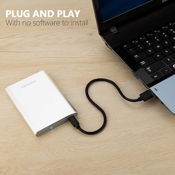 HWAYO 120GB Portable External Hard Drive - Ultra Slim USB 3.1 Type C for PC, Mac & Xbox One - Image 5