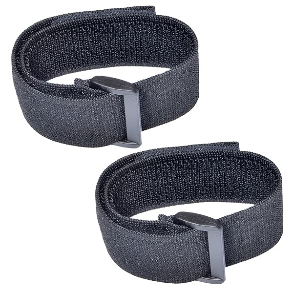 HYS Adjustable Elastic Armband Strap Bundle for Universal Holster Case with Armband Slots Black 2 Pack