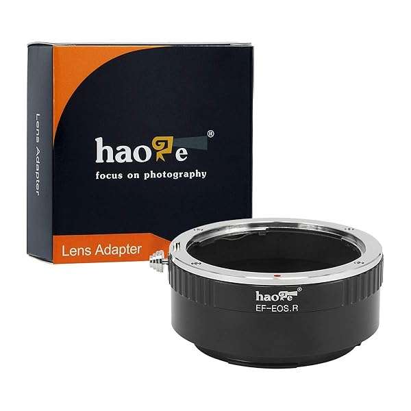 Haoge Manual Lens Mount Adapter: Canon EF/EFS to RF for EOS R - Perfect Compatibility & Easy Use