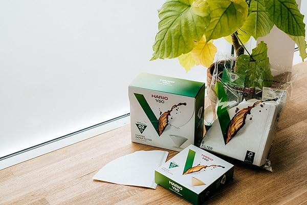 Hario 02 Coffee White Paper Filters 100 Count 6 Pack Set Total 600 Sheets Japan Import - Image 4