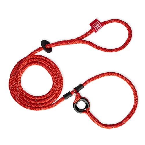 No Pull Dog Harness and Leash Set Cushioned Rope Anti Escape Design Small Medium Red Reflective