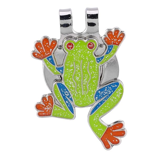 Adorable Frog Hat Clip: Magnetic Mini Ball Marker for Golf Visors & Training Accessories - Image 8
