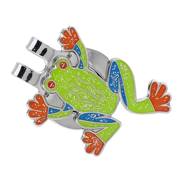 Adorable Frog Hat Clip: Magnetic Mini Ball Marker for Golf Visors & Training Accessories - Image 10