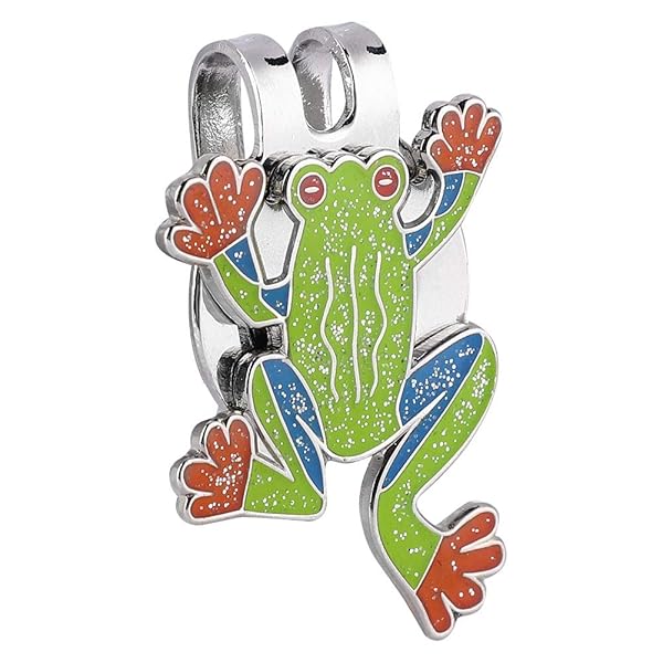 Adorable Frog Hat Clip: Magnetic Mini Ball Marker for Golf Visors & Training Accessories - Image 2