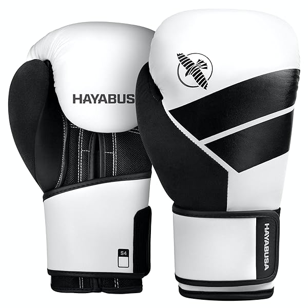 Hayabusa S4 Kids Boxing Gloves 8 oz - White for Boys & Girls | Durable & Stylish!