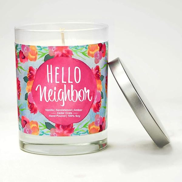 Hello Neighbor Housewarming Gifts New Home Candle for Women Men Couples Apartment Decor Ideas Handmade in USA - Image 5