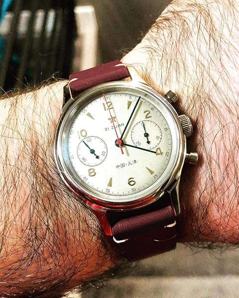 Premium Horween Leather Watch Bands for Men - Quick Release Vintage Straps (18-24mm) | Handmade Quality - Image 5