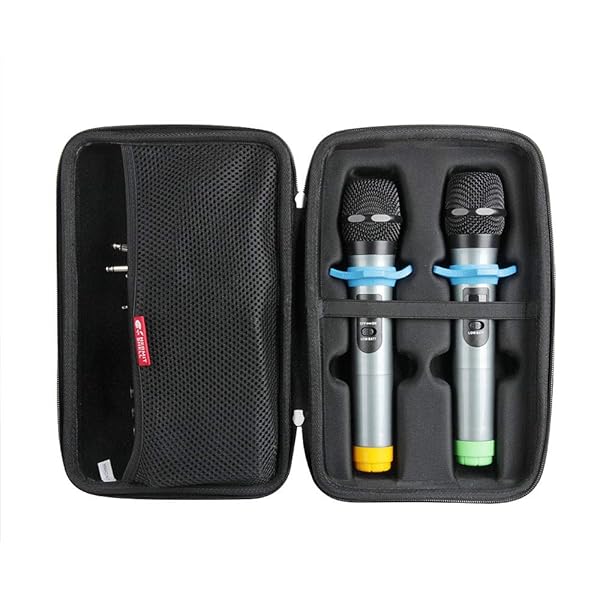 Hermitshell Hard Travel Case for Fifine UHF Dual Channel Wireless Handheld Microphone System K036