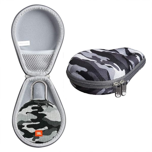 Hermitshell Travel Case for JBL Clip 3 Portable Waterproof Bluetooth Speaker Black Camo