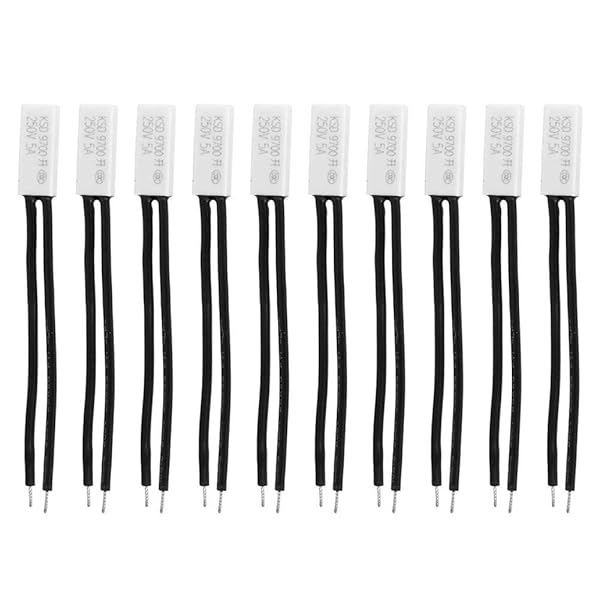 Hilitand 10pcs KSD9700 Normally Open Thermal Protector 250V 5A Temperature Control Switch 40-100 for Reliable Temperature Management