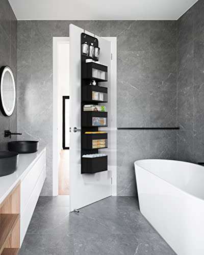 Maximize Space with Hioya Over Door Organizer: 6 Shelf RV & Bathroom Storage Solution - Image 10