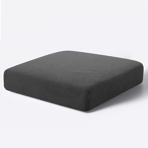 Reversible Hokway Stretch Couch Cushion Slipcovers - Gray Sofa Protector Covers (Small) for Ultimate Comfort
