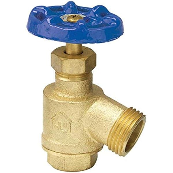 Homewerks VGRBNOB3B 1/2-Inch Brass Garden Valve with Bent Nose - Durable Female Thread Design