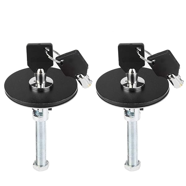 Aramox Universal Hood Lock Kit - Secure Your Car with Black Bonnet Cover Lock & Key Pin