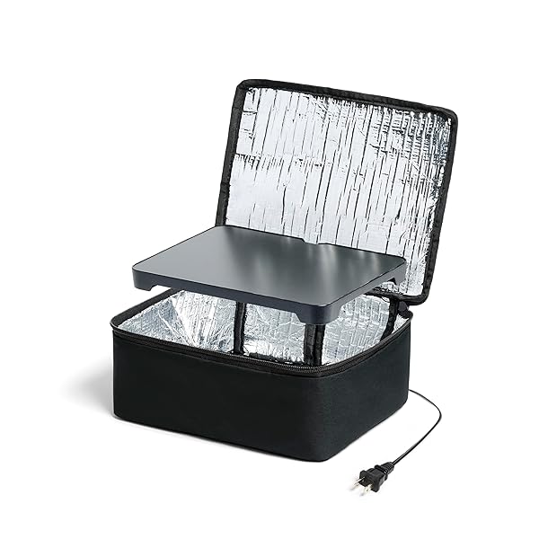 HotLogic Mini Portable Electric Lunch Box - Efficient Food Warmer for Home & Car, Perfect for Cooking & Reheating Meals