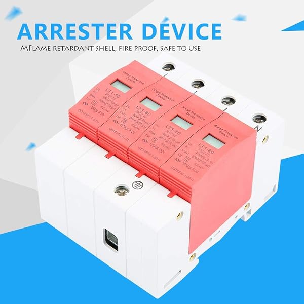 Top-Rated House Surge Protector: 4P Arrester Device for Lightning & EMP Protection (40-80KA) - Image 3