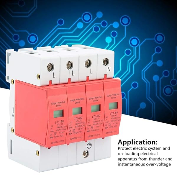 Top-Rated House Surge Protector: 4P Arrester Device for Lightning & EMP Protection (40-80KA) - Image 5