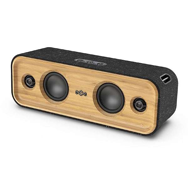 House of Marley Get Together 2: Eco-Friendly Portable Bluetooth Speaker with 20H Playtime & IP65 Water Resistance