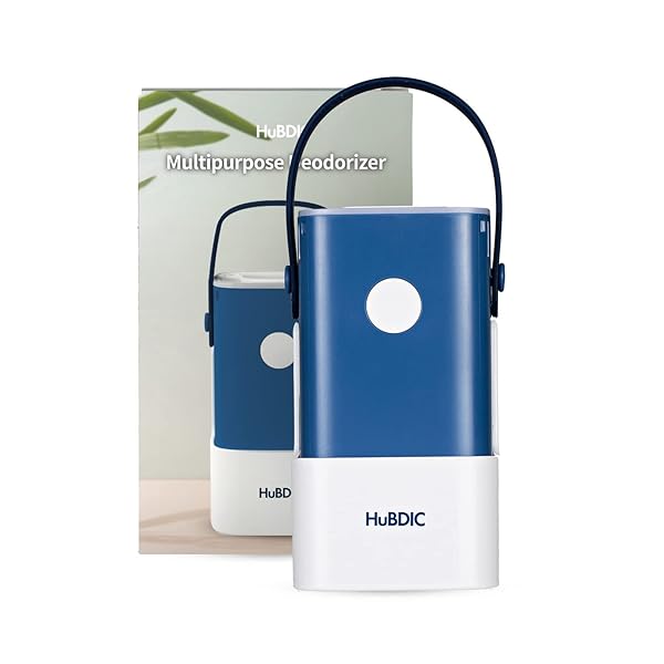 HubiCare Multipurpose Deodorizer & Air Ionizer: Eliminate Odors in Home, Car & Pet Areas - Portable Air Purifier (Blue) - Image 5