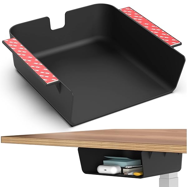 Maximize Space with HumanCentric Under Desk Storage Shelf - Ideal Drawer Organizer for Office & Sit Stand Desks