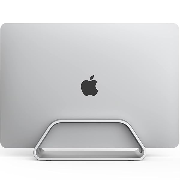 HumanCentric Vertical Laptop Stand for MacBook Pro & Air - Sleek Aluminum Holder for Apple Desks