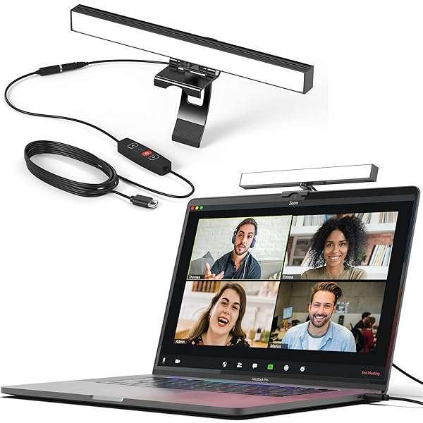 HumanCentric Video Conference Lighting: LED Webcam Light for Zoom & Streaming - Perfect Replacement for Ring Light