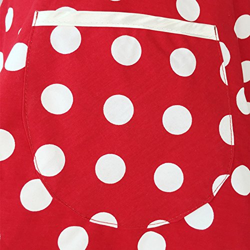 Shop Hyzrz Retro Polka Dot Kitchen Apron for Women - Perfect Vintage Gift for Moms! - Image 7