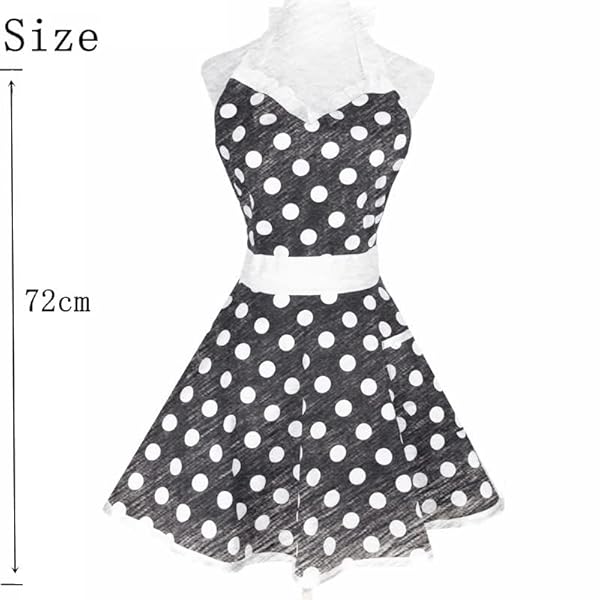 Shop Hyzrz Retro Polka Dot Kitchen Apron for Women - Perfect Vintage Gift for Moms! - Image 8