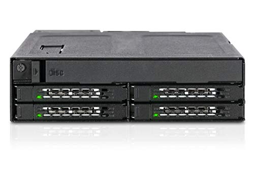 ICY DOCK ToughArmor MB604SPO-B 4 Bay 2.5 SAS SATA SSD HDD Slim Optical Disk Drive Enclosure