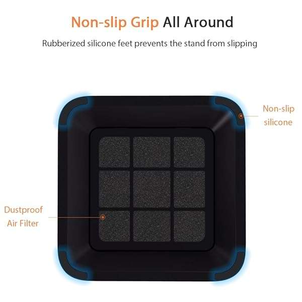 IFCASE Desktop Dust & Air Filter Stand for Mac Mini 2010-2023 & Mac Studio M1/M2 - Black - Image 4