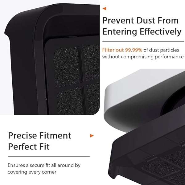 IFCASE Desktop Dust & Air Filter Stand for Mac Mini 2010-2023 & Mac Studio M1/M2 - Black - Image 5