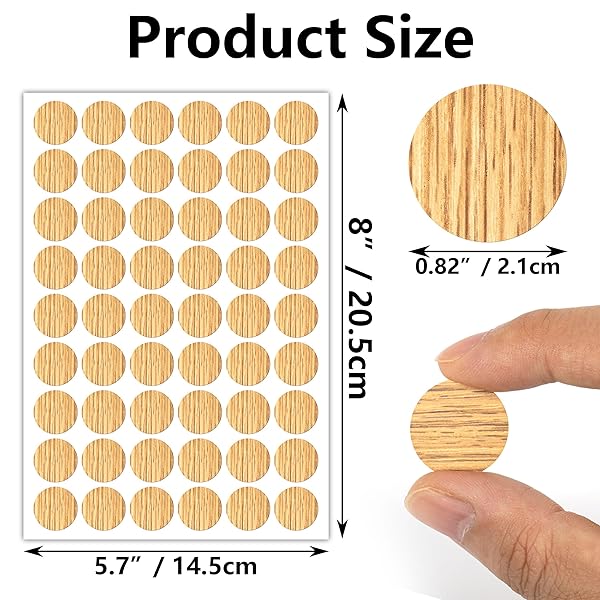 INKNOTE 648 PCS Self-Adhesive Screw Hole Covers - 12 Color PVC Dustproof Stickers for Furniture & Walls - Image 9