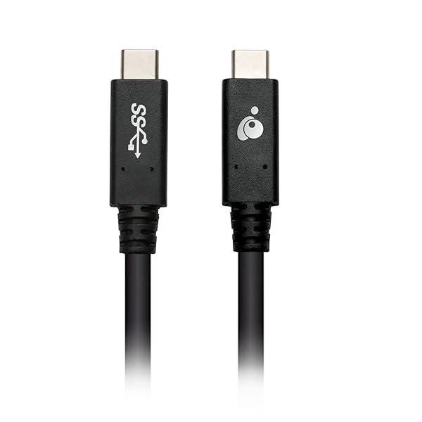 IOGEAR IOGEAR USB-C to USB-C 5 Gbps 6 Feet Cable for Fast Data Transfer and Charging G2LU3CCM12E