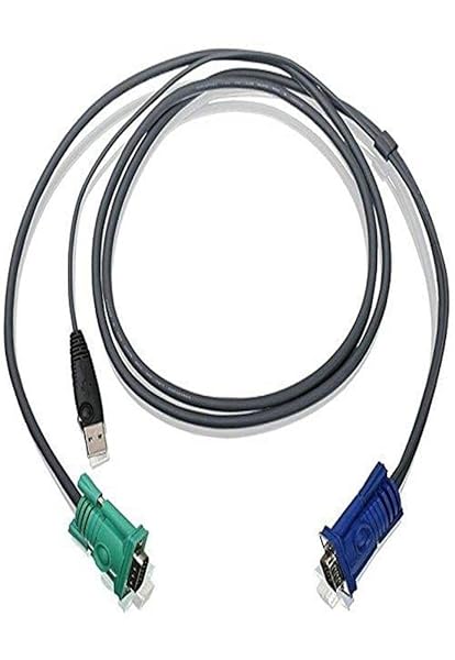 IOGEAR IOGEAR 6ft USB KVM Cable G2L5202U - Dark Gray for Easy Device Switching